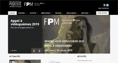 Desktop Screenshot of maisondelapoesie.qc.ca